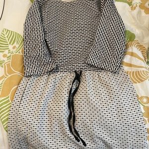 Ace & Jig patterned dress, Natural Mini dot